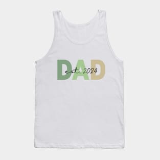 Promoted to dad. Daddy est 2024. Tank Top